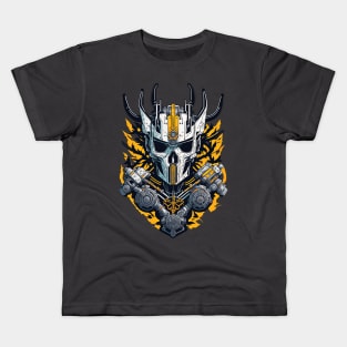 Mecha Skull S02 D68 Kids T-Shirt